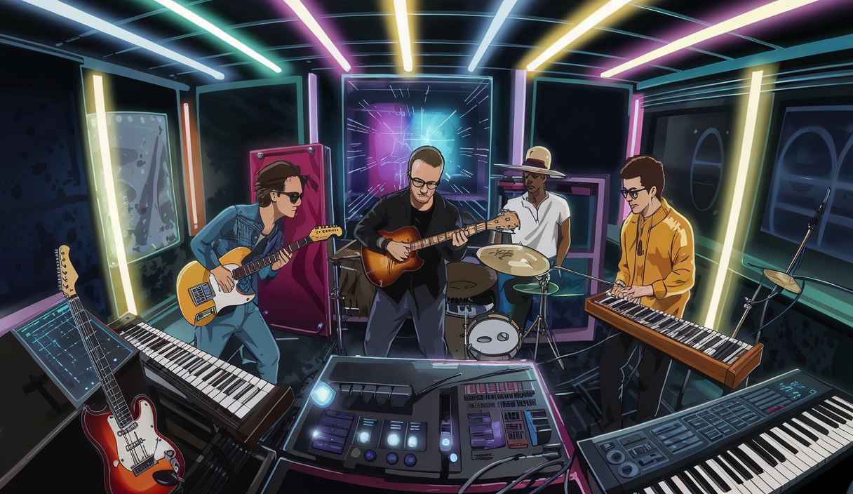 Collaboration artistique musicale innovante