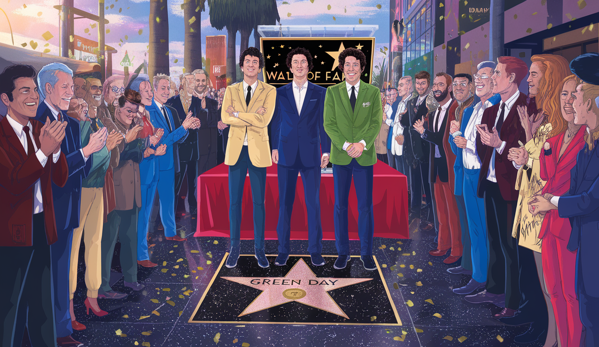 Green Day sur le Hollywood Walk of Fame