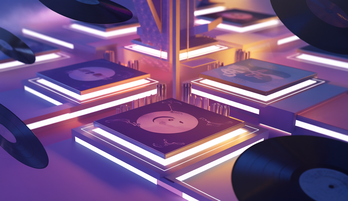 Illustration colorée et vibrante des derniers albums de Lorde et HAIM