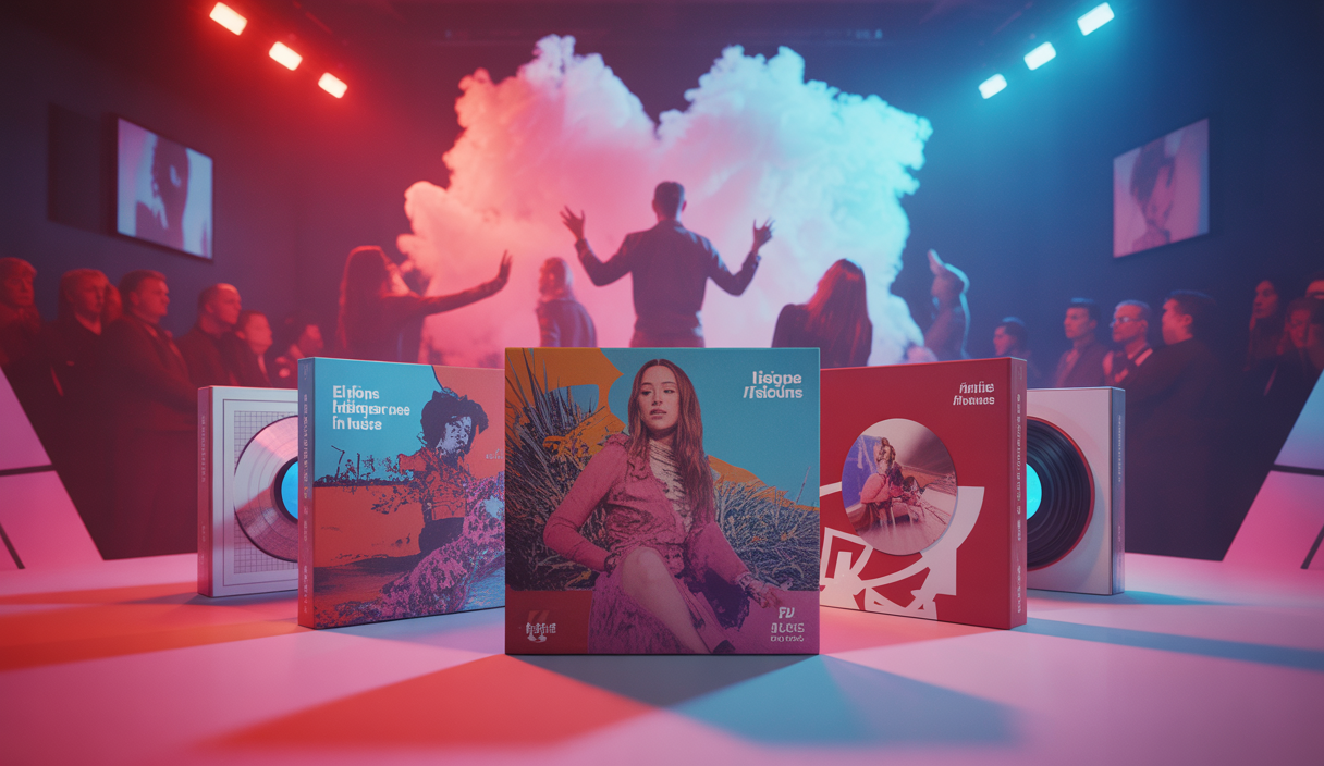 Visuel des albums de musique très attendus de 2025 avec des artistes emblématiques et nouveautés