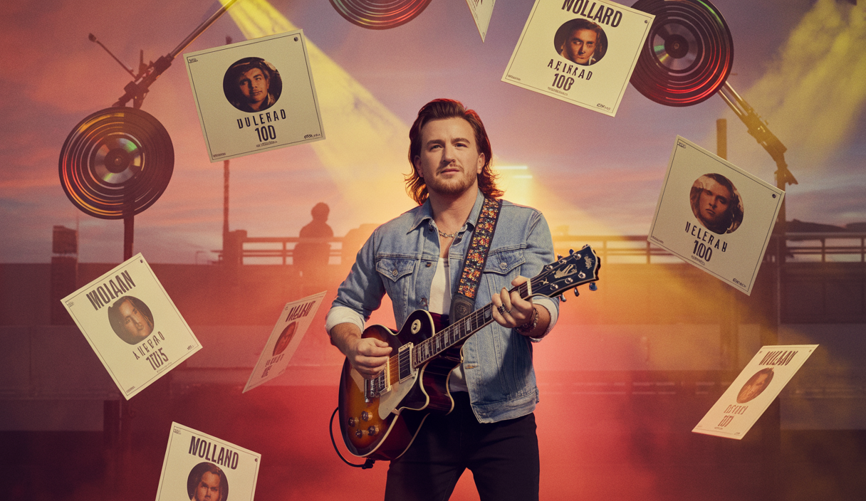 Morgan Wallen dominant le Billboard Hot 100 avec 37 chansons.