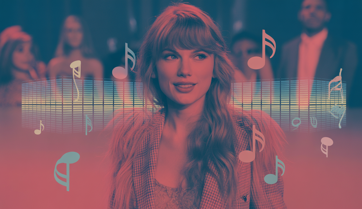 Taylor Swift, artiste la plus streamée, symbolisant l'influence musicale