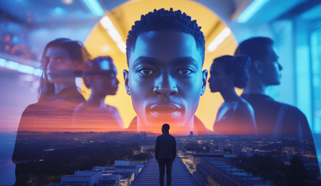 Image captivante de l'album 'BĒYĀH' de Damso explorant la connexion humaine