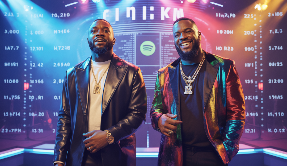 GIMS et Werenoi triomphant sur les charts Spotify France 2025.